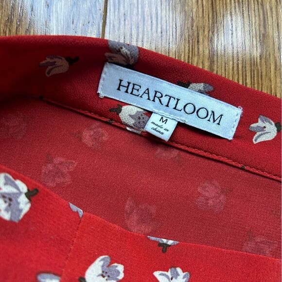 Heartloom Malia skirt - red midi skirt - Picture 7 of 8